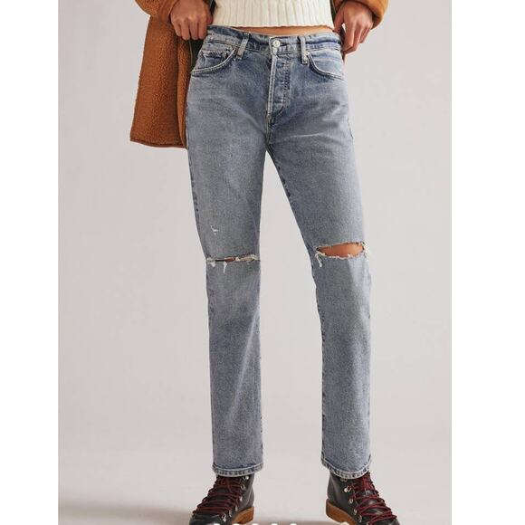New Citizens of Humanity Emerson Slim Boyfriend Jeans $228 SIZE 27 Freeport - Picture 1 of 6